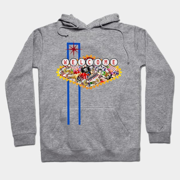 Las Vegas Sign * Gamblers Delight Hoodie by Gravityx9